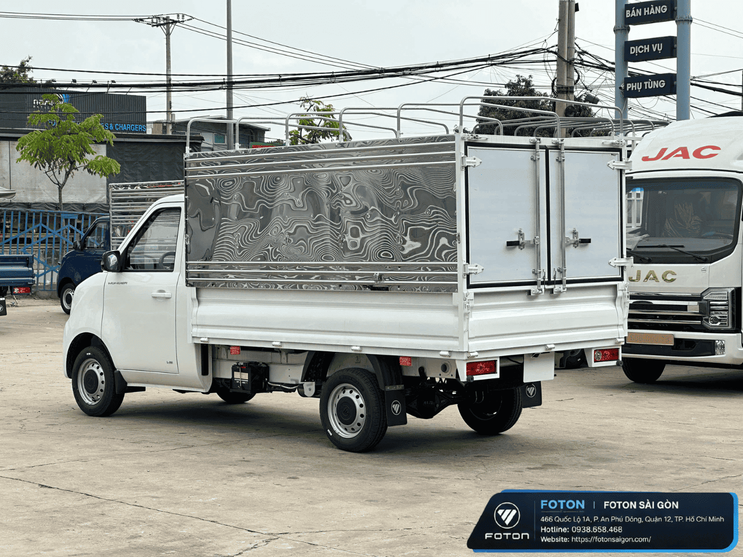 XE TẢI FOTON 990KG THÙNG MUI BẠT
